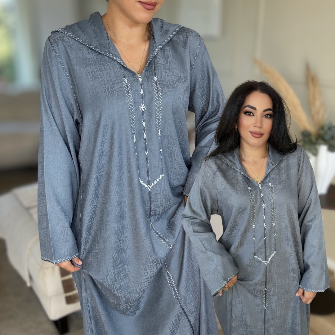 Jellaba Berchman Beldi – Couture 100 % faite main