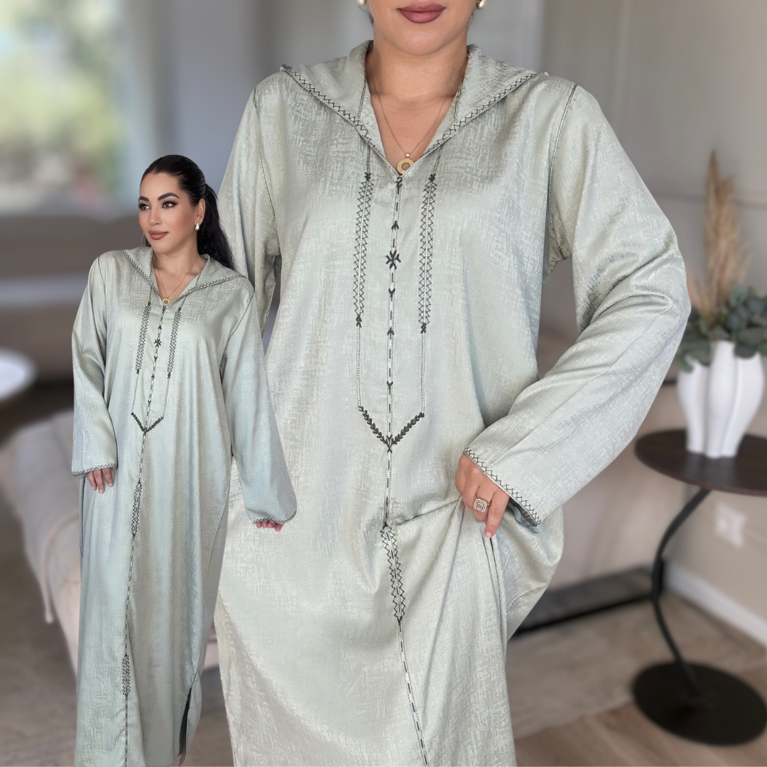 Jellaba Berchman Beldi – Couture 100 % faite main