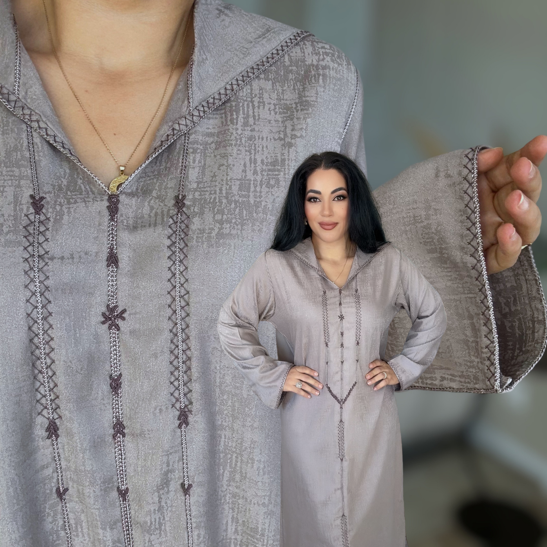 Jellaba Berchman Beldi – Couture 100 % faite main