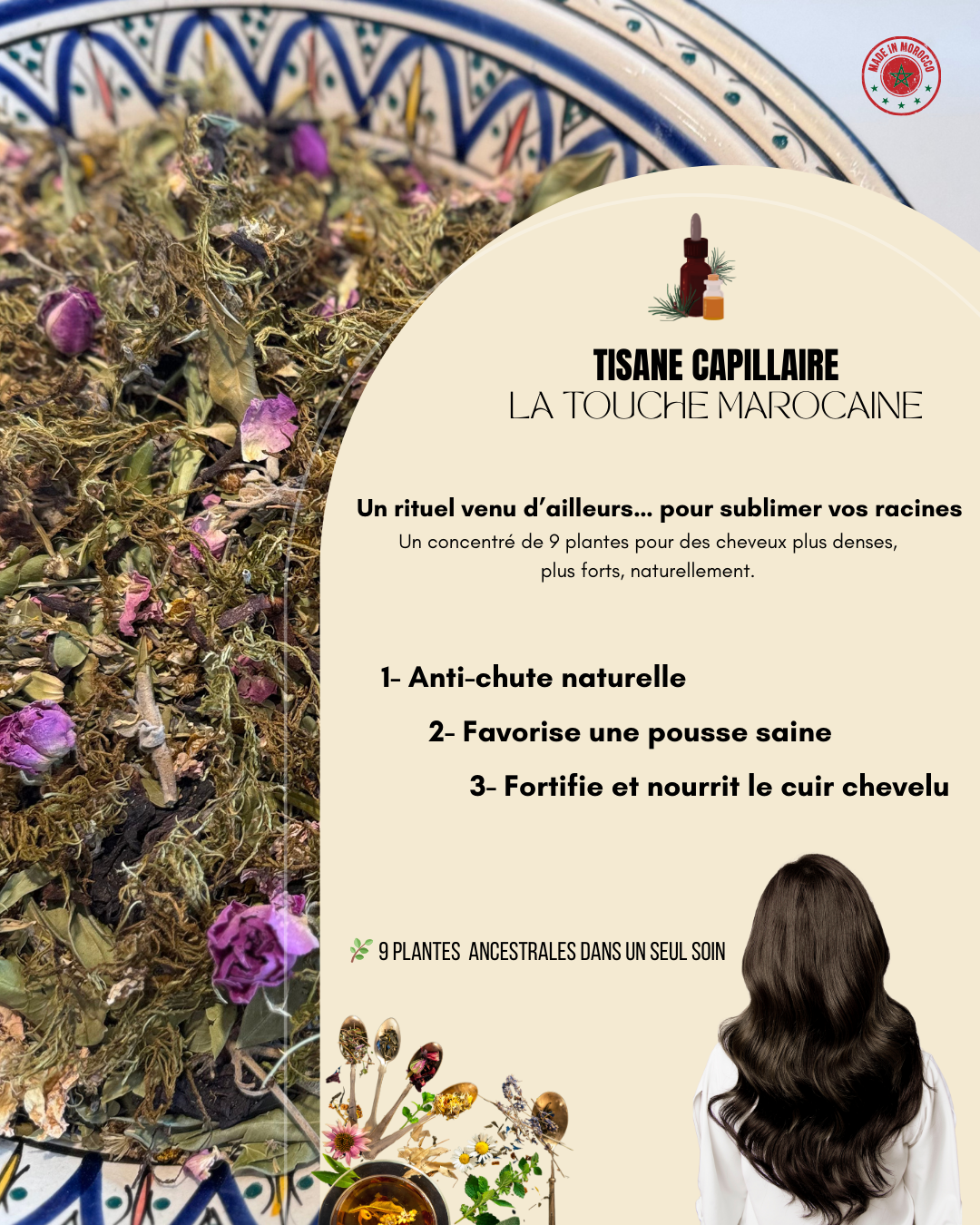đż TISANE CAPILLAIRE â La Touche Marocaine