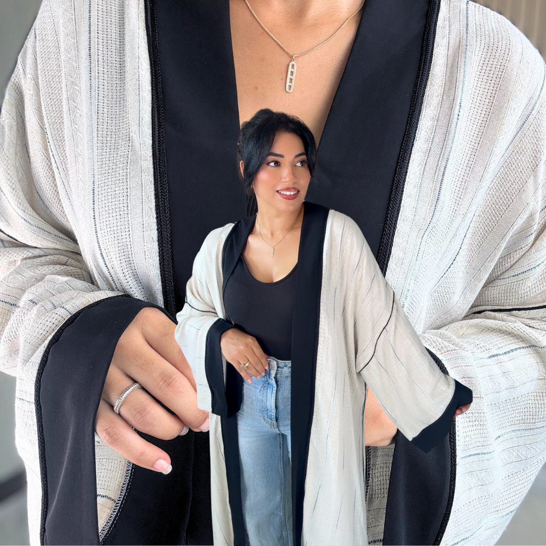 Kimono en lin – Détails & Sfifa Noire