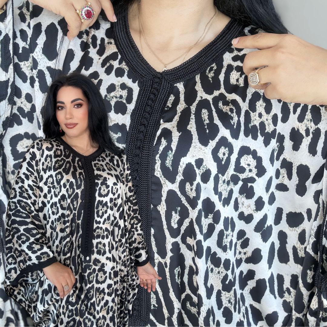 Gandoura Satin Oversize – Élégance de Réception