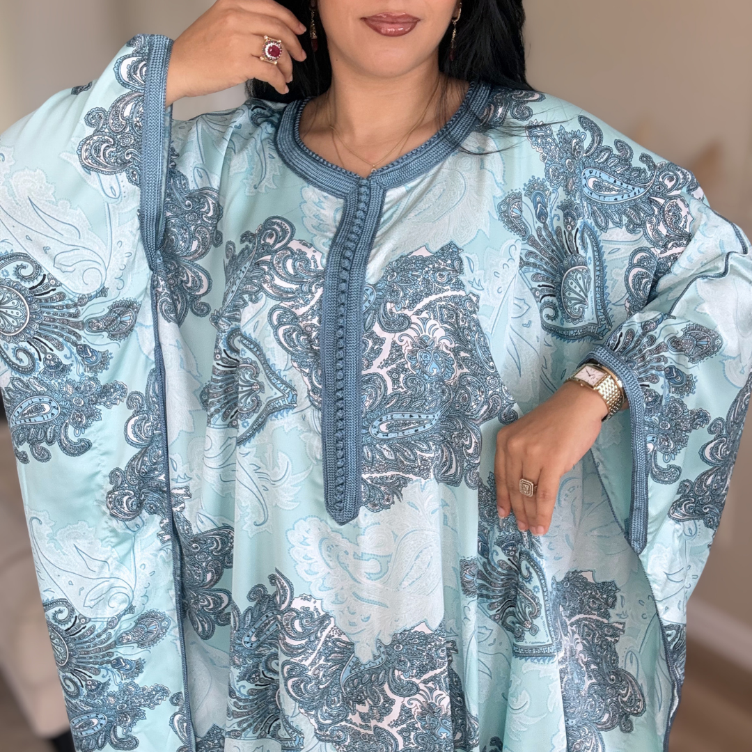 Gandoura Satin Oversize – Élégance de Réception