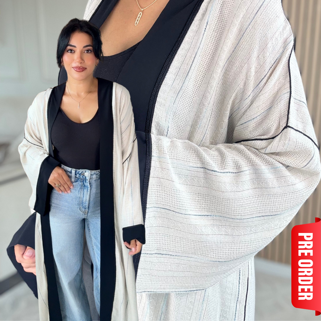 Kimono en lin – Détails & Sfifa Noire