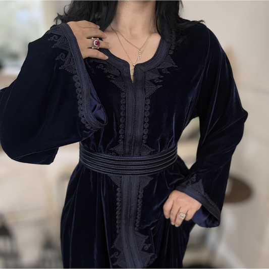 Ceinture Artisanale Bleu Marine