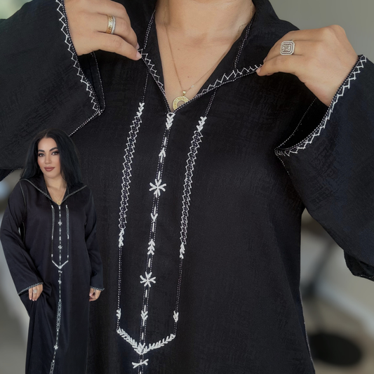 Jellaba Berchman Beldi – Couture 100 % faite main