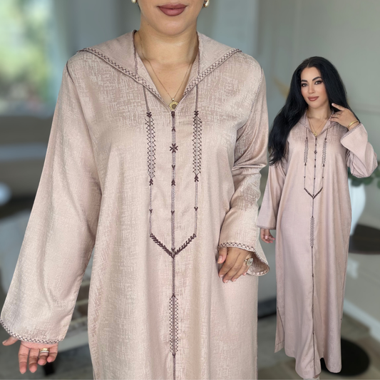 Jellaba Berchman Beldi – Couture 100 % faite main