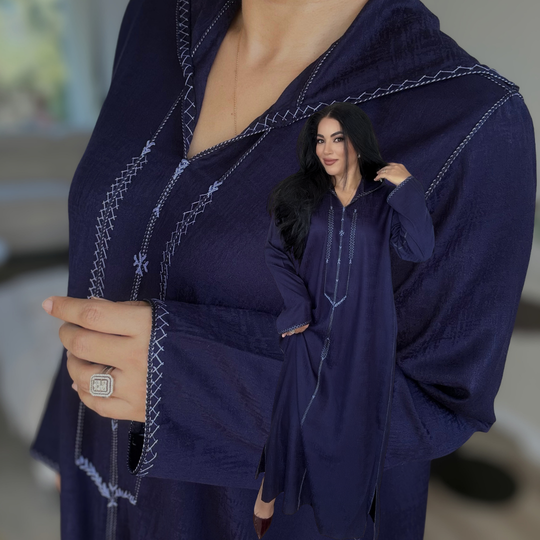 Jellaba Berchman Beldi – Couture 100 % faite main