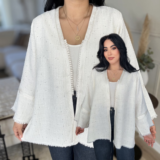 Veste Couture Lumineuse – Touche Marocaine