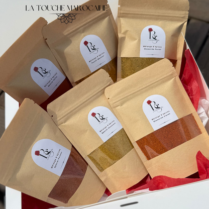 Coffret Découverte - 6 Mélanges d’Épices La Touche Marocaine