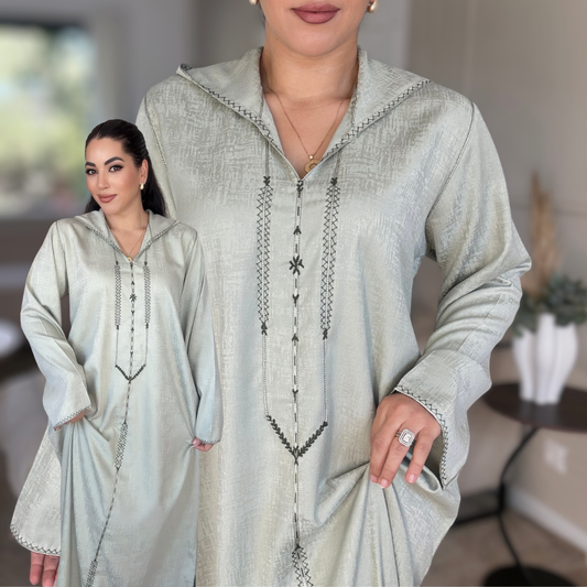 Jellaba Berchman Beldi – Couture 100 % faite main