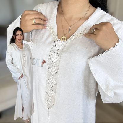 Jellaba Douceur du Maroc –  Lin & 100% Couture Main