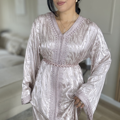 Caftan Kamkha – Zwa9 Lmaalam - Parme poudré