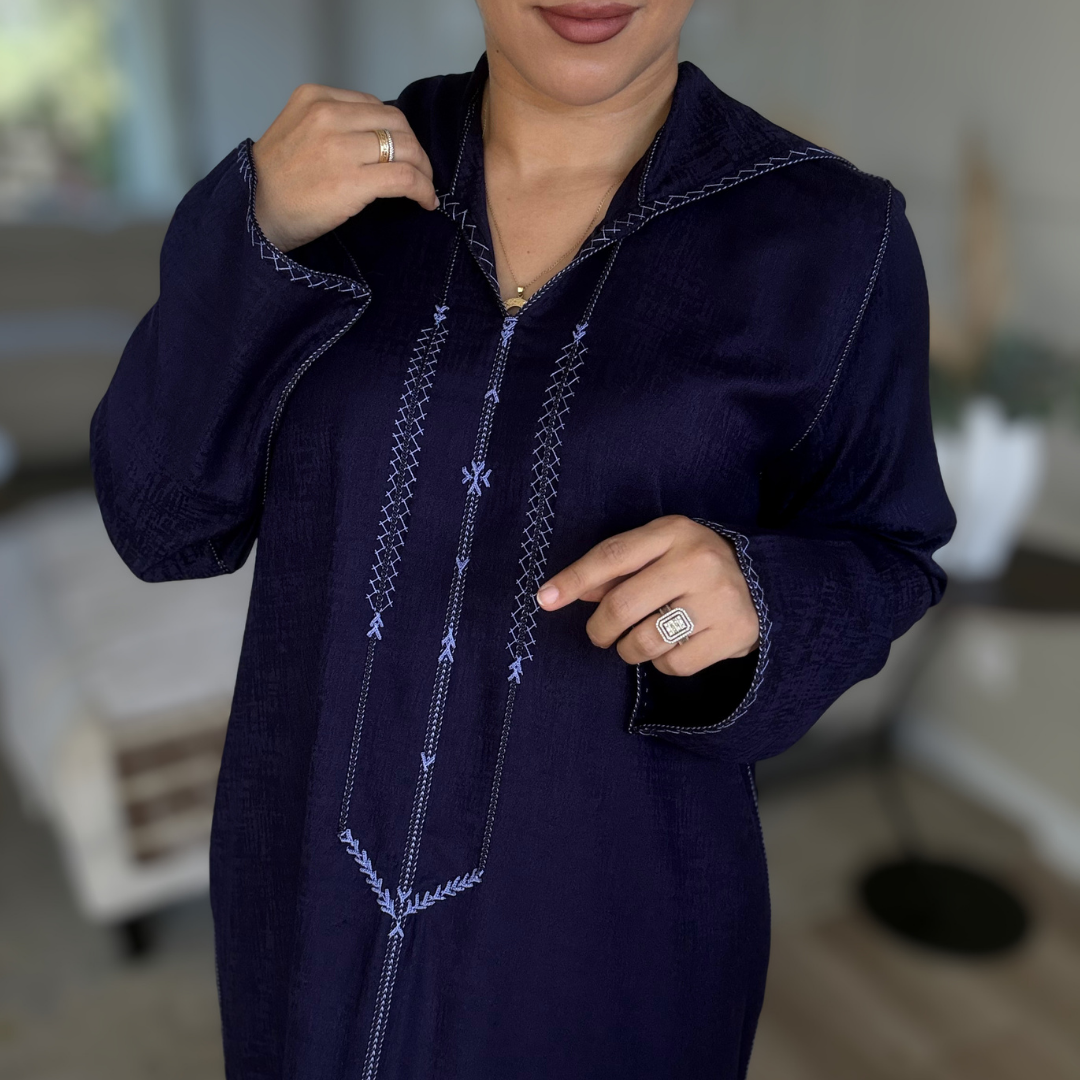Jellaba Berchman Beldi – Couture 100 % faite main