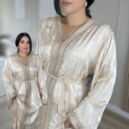 Caftan Kamkha – Zwa9 Lmaalam - Beige Saumon