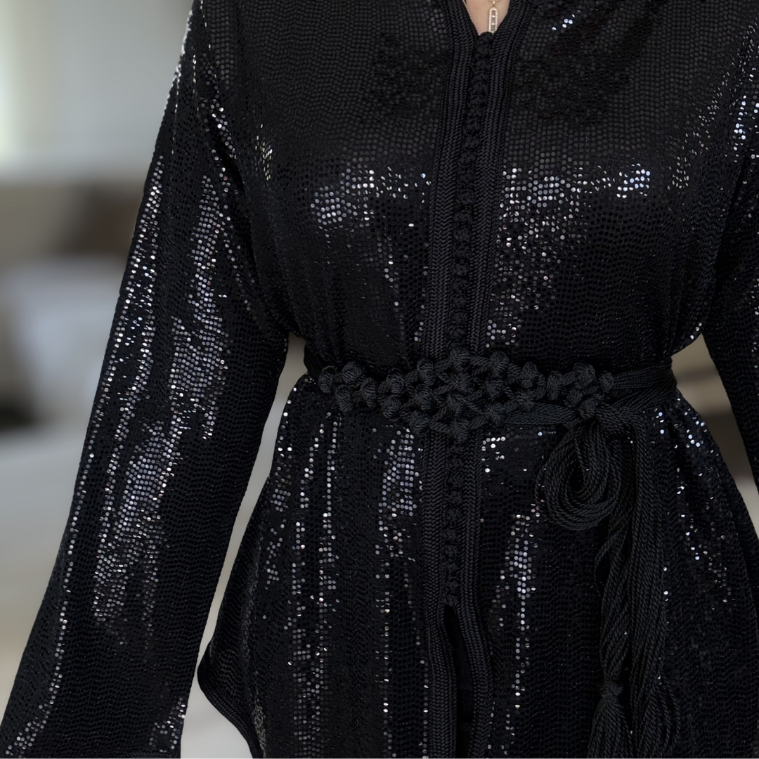 Mejdoul / Ceinture Artisanale – Noir