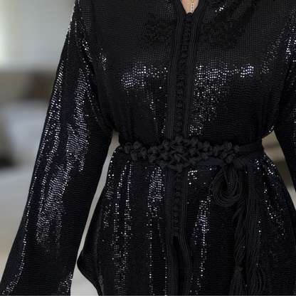 Mejdoul / Ceinture Artisanale – Noir