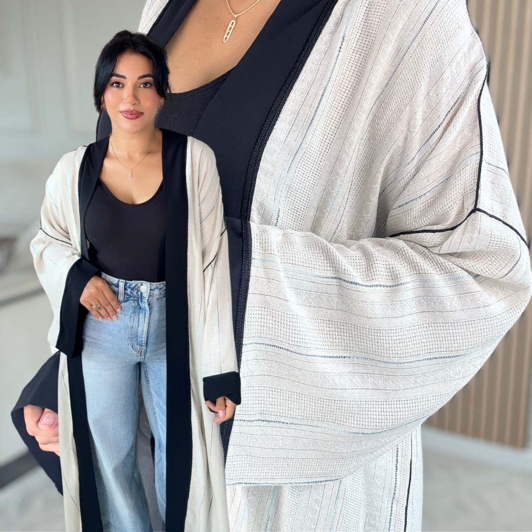 Kimono en lin – Détails & Sfifa Noire