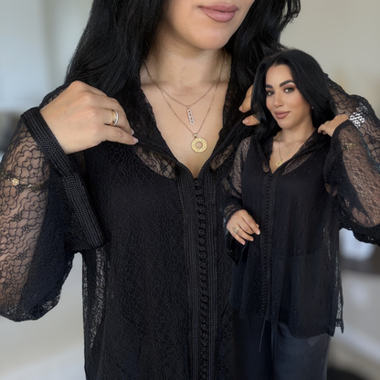 Tunique Dentelle Marocaine - Coupe Makhzaniya