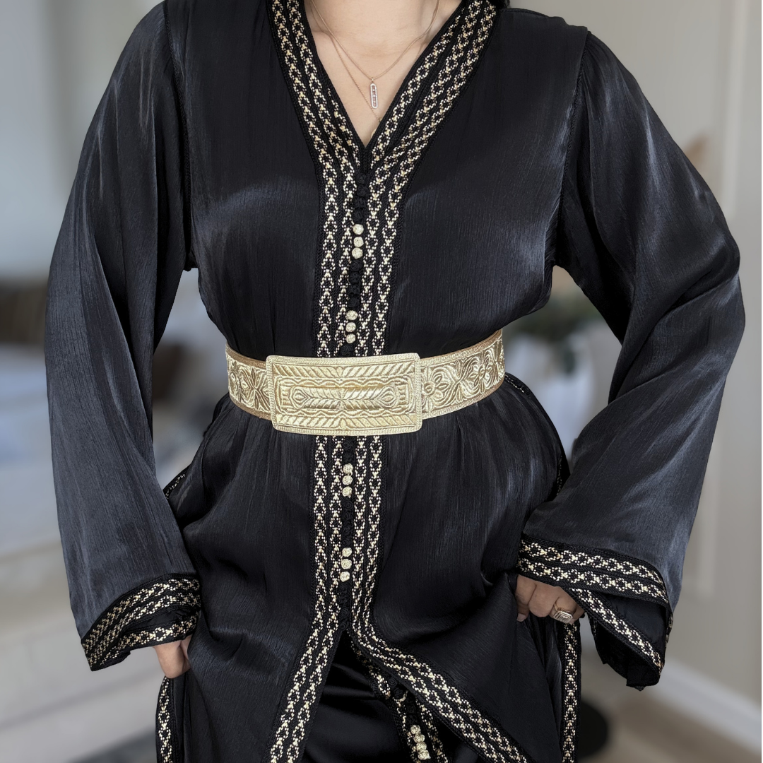 Tekchita Héritage Royal – Organza Noir &  Sfifa Beldiya