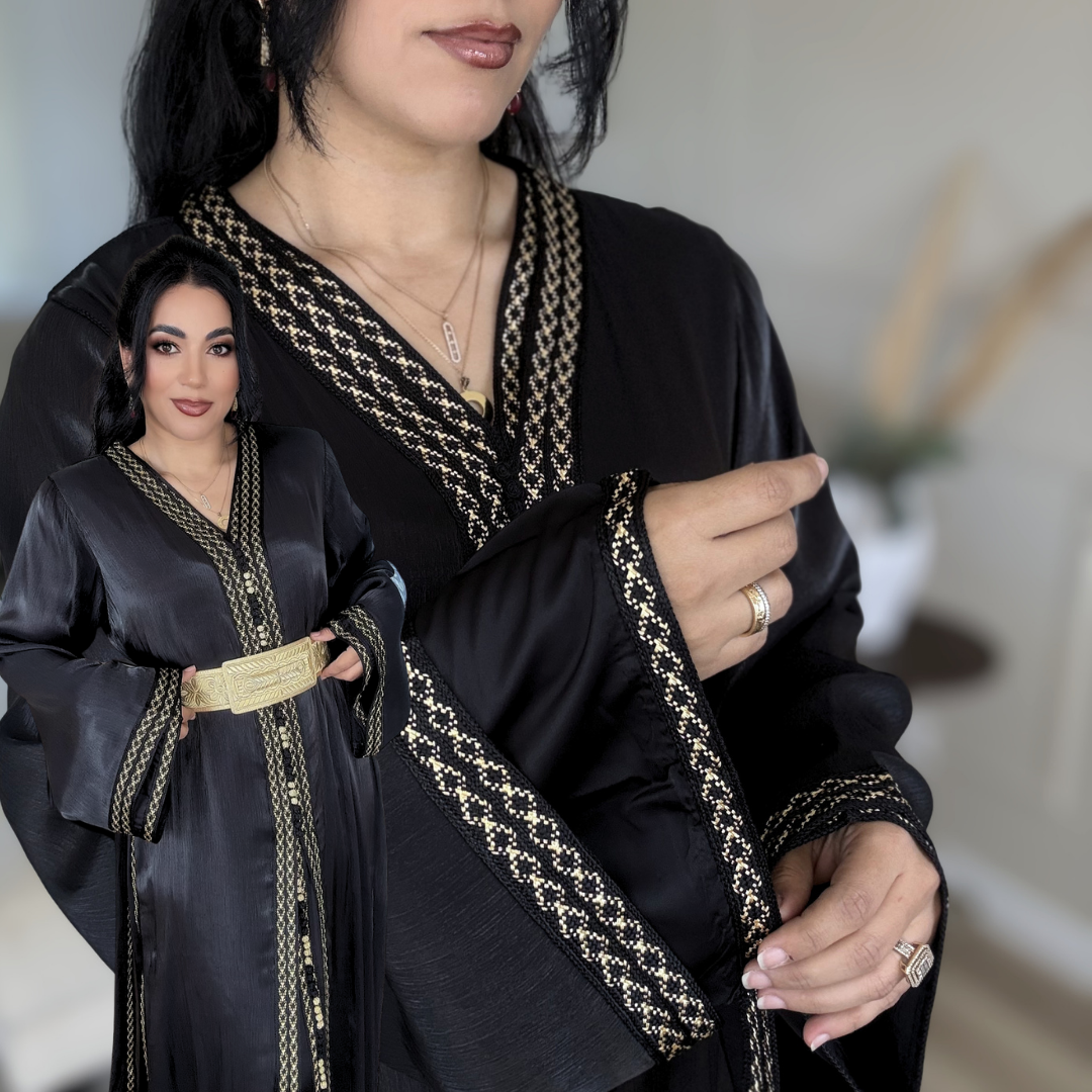 Tekchita Héritage Royal – Organza Noir &  Sfifa Beldiya