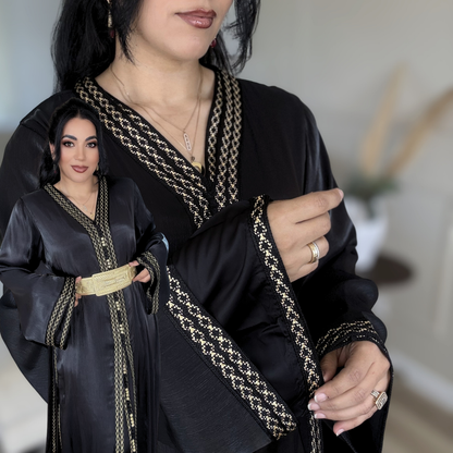 Tekchita Héritage Royal – Organza Noir &  Sfifa Beldiya