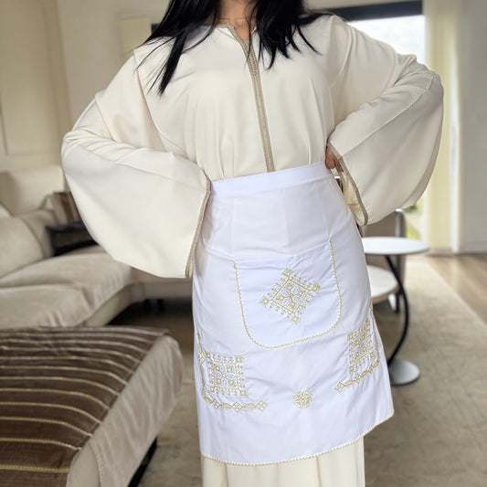 Tablier Traditionnel Marocain – Broderie Tarz 7ssab