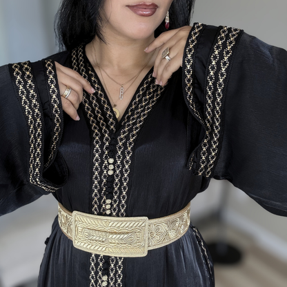 Tekchita Héritage Royal – Organza Noir &  Sfifa Beldiya