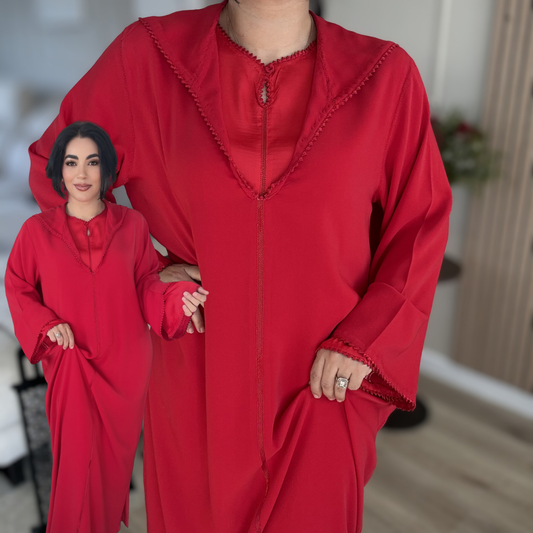 Jellaba Artisanale 2 Pièces – Randa Cousue Main