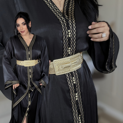 Tekchita Héritage Royal – Organza Noir &  Sfifa Beldiya