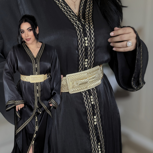 Tekchita Héritage Royal – Organza Noir &  Sfifa Beldiya