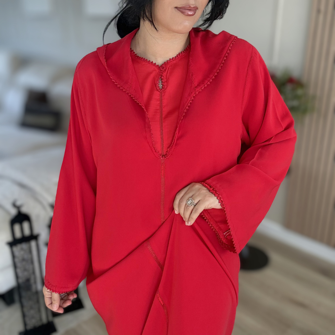 Jellaba Artisanale 2 Pièces – Randa Cousue Main