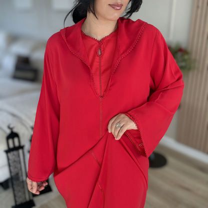 Jellaba Artisanale 2 Pièces – Randa Cousue Main