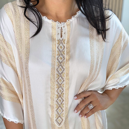 Gandoura Prestige – Randa Strassée à la main