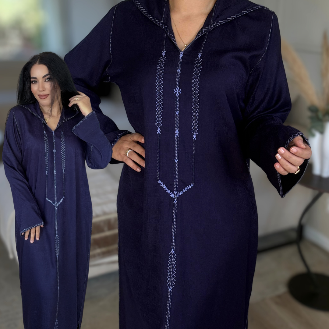 Jellaba Berchman Beldi – Couture 100 % faite main