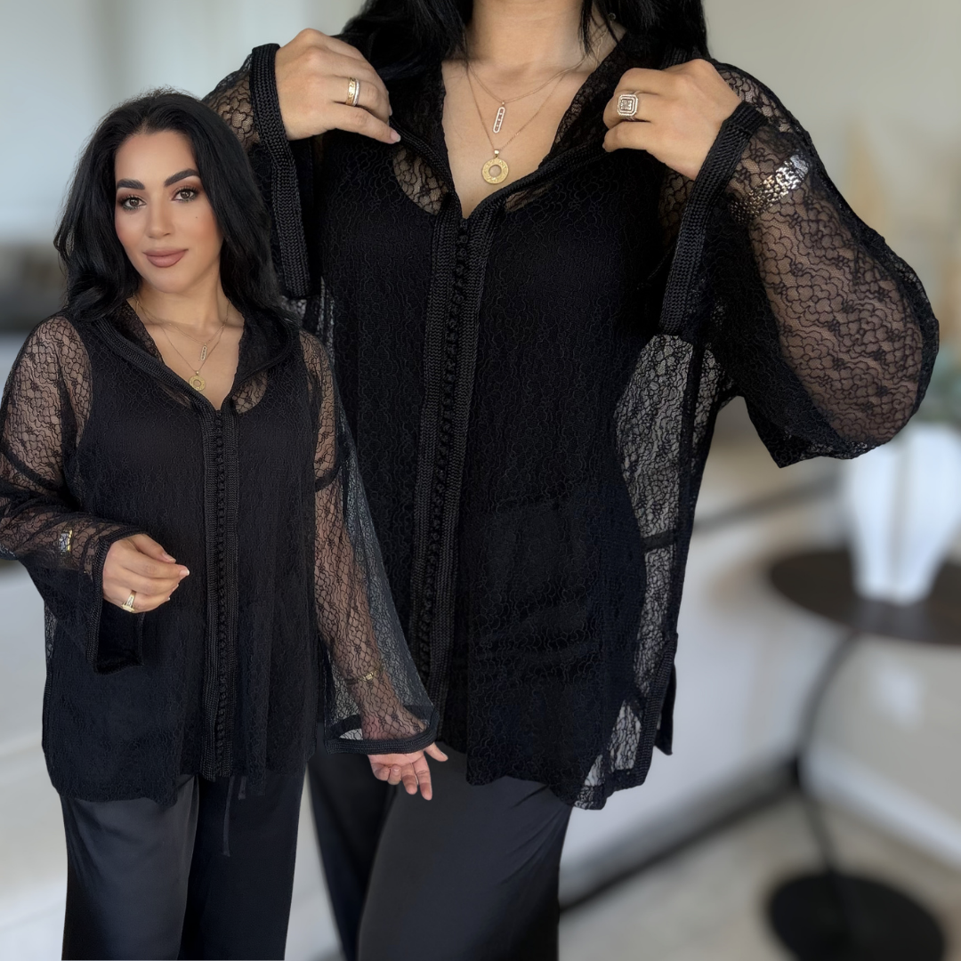 Tunique Dentelle Marocaine - Coupe Makhzaniya