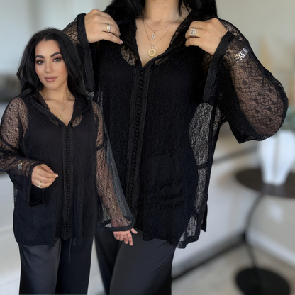 Tunique Dentelle Marocaine - Coupe Makhzaniya