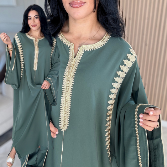 Gandoura Mekhzaniya en Crêpe de Soie ✨