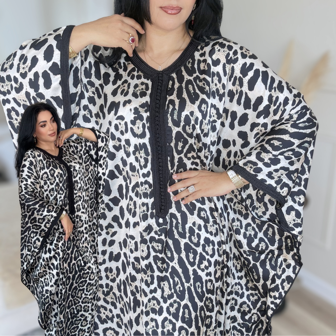 Gandoura Satin Oversize – Élégance de Réception