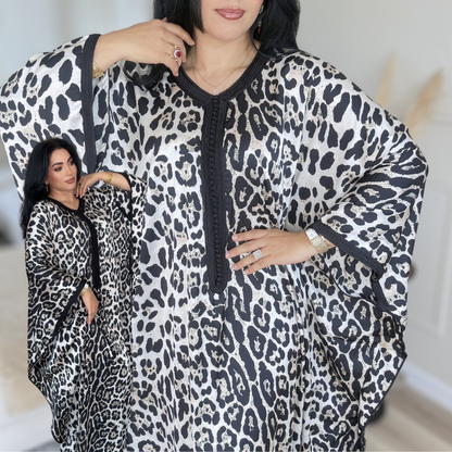 Gandoura Satin Oversize – Élégance de Réception