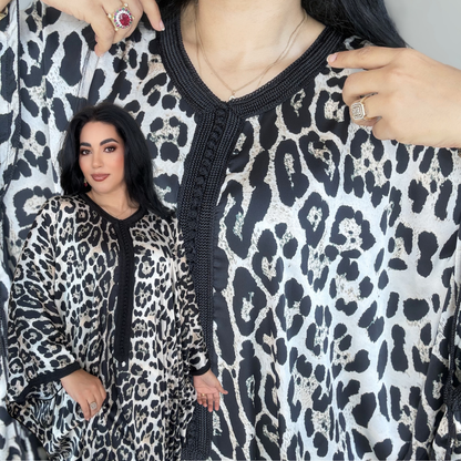 Gandoura Satin Oversize – Élégance de Réception