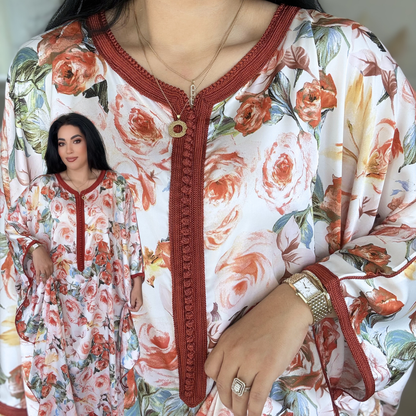 Gandoura Satin Oversize – Élégance de Réception