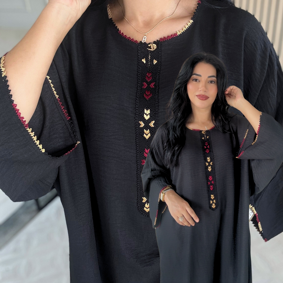Gandoura Randa Signature – Élégance Beldi en Tissu Linéa