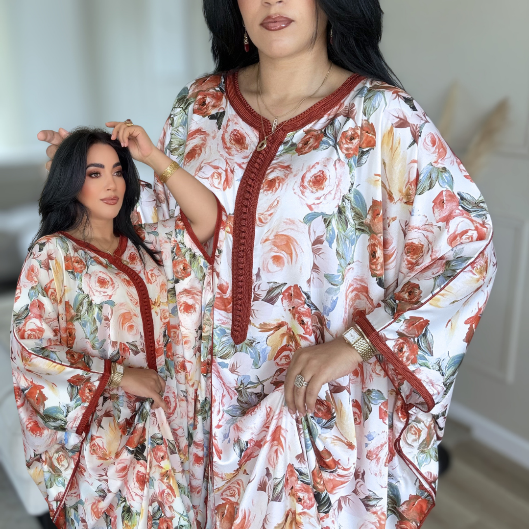 Gandoura Satin Oversize – Élégance de Réception