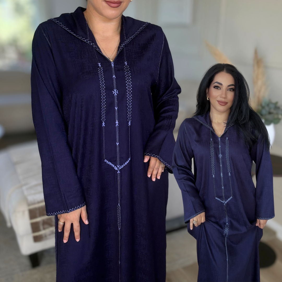 Jellaba Berchman Beldi – Couture 100 % faite main