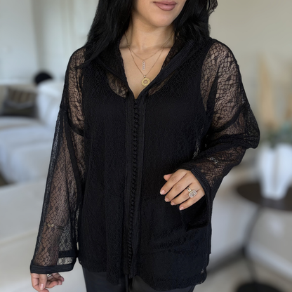Tunique Dentelle Marocaine - Coupe Makhzaniya