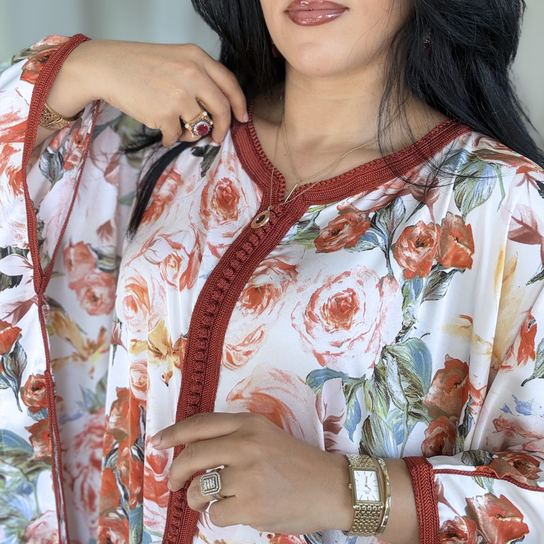 Gandoura Satin Oversize – Élégance de Réception