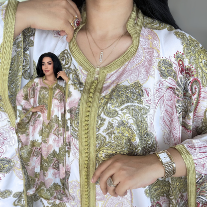 Gandoura Satin Oversize – Élégance de Réception