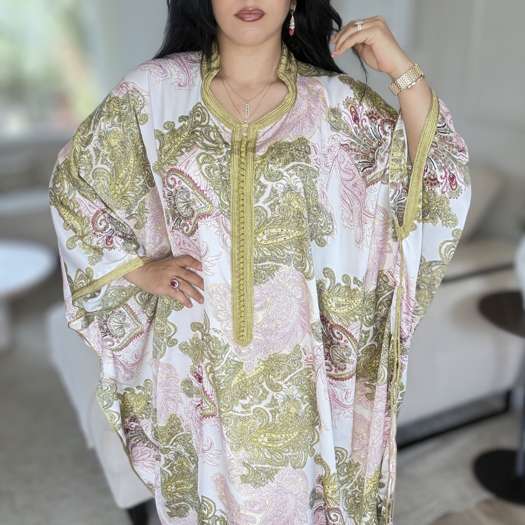 Gandoura Satin Oversize – Élégance de Réception