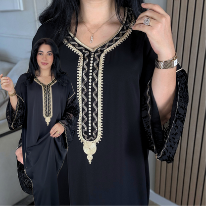 Gandoura “ Velours embossé ” – Confort & élégance à petit prix